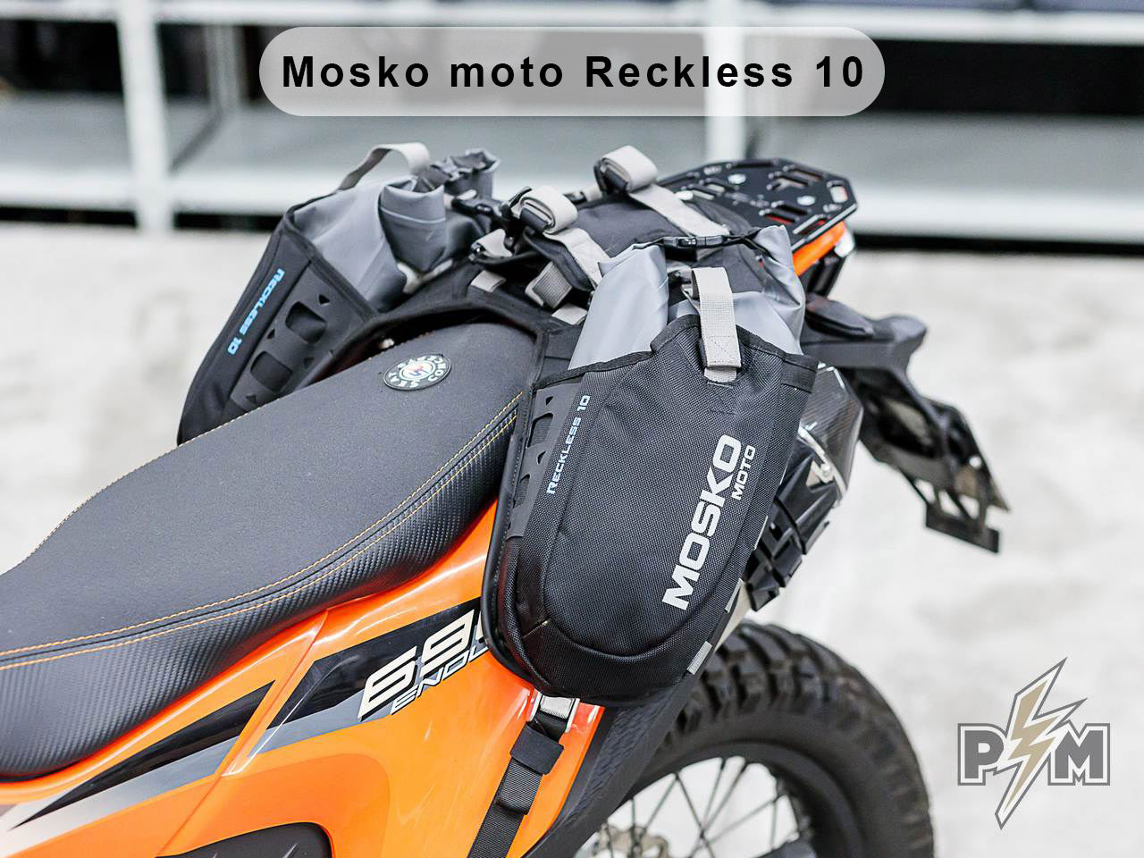 Perun moto KTM 690 Enduro R / SMC-R / GasGas ES700 Luggage rack - Mosko moto Reckless 10